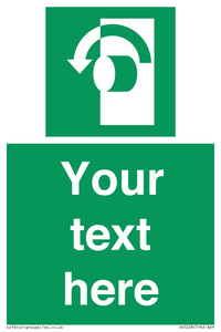 Custom Turn Anti-Clockwise Sign